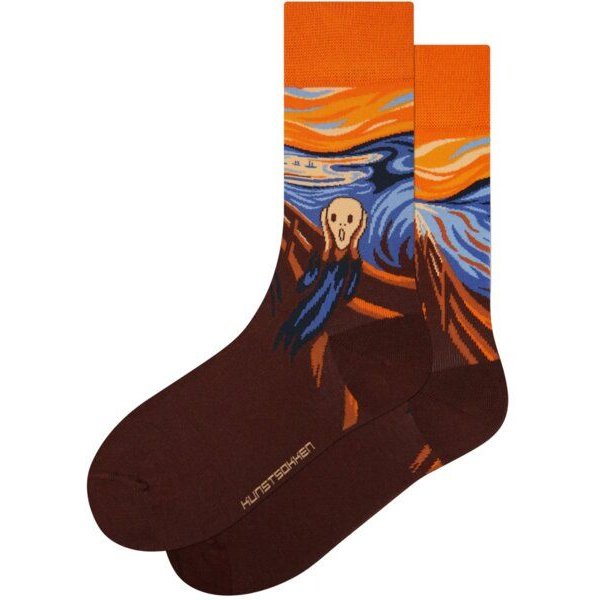 KUNSTSOKKEN Kunst Socken - Nahtlose Bunte Socken aus Bio-Baumwolle Mix - weihnachtsgeschenke für Künstler - Lustige Socken Geschenk