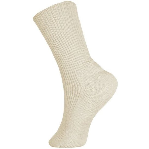 Hirsch Natur Unisex Plüschsohlen Socke kbT Wolle
