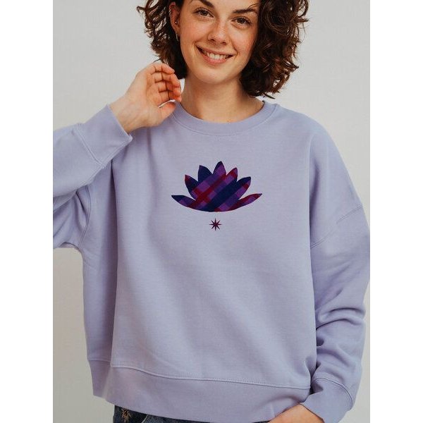 Kultgut Artdesign Boxy-Style Sweatpullover / Namaste