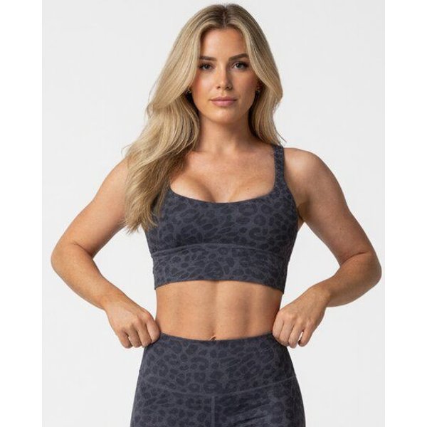 Yoga Hero Sport BH Leopard ecoNYL mit herausnehmbaren Pads