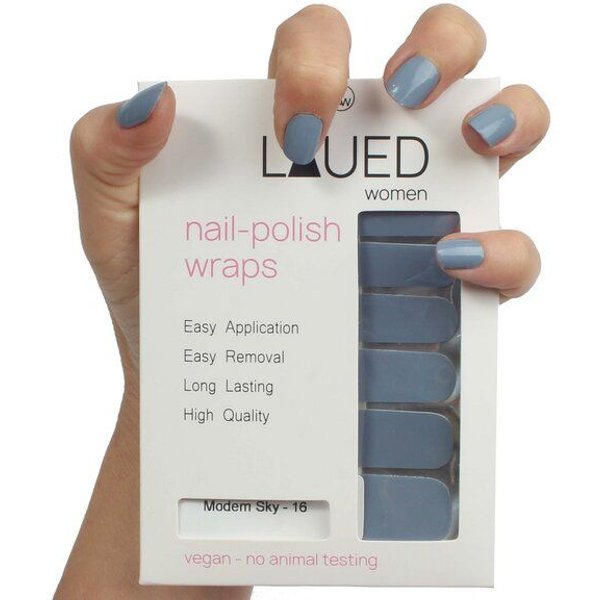 Vargu LAUED vegane Nagelfolien solid blue