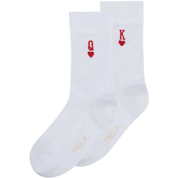 MELA Gerippte Socken Stickerei Bundle