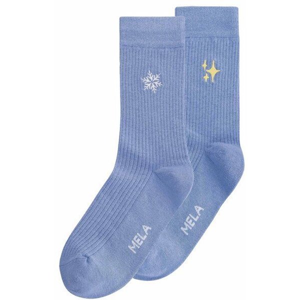 MELA Gerippte Socken Stickerei Bundle