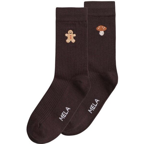 MELA Gerippte Socken Stickerei Bundle