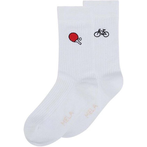 MELA Gerippte Socken Stickerei Bundle
