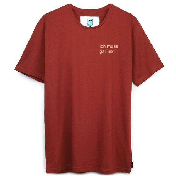 GARY MASH Shirt Ich muss gar nix. aus Biobaumwolle