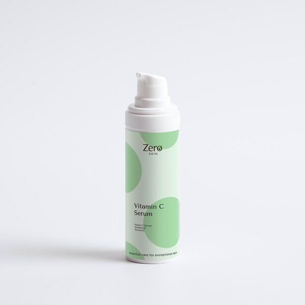 Zero Skin Vitamin-C Serum 2% – mit Ferulasäure, Hyaluron & Sanddornöl - 30 ml