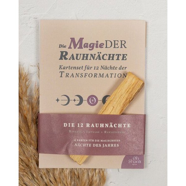 Oh Shanti Rauhnächte Karten Set (inkl. Palo Santo Stick)