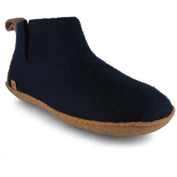 WoolFit Yeti Filzboots hohe Hausschuhe mit Naturgummisohle, handgefilzt aus 100% Wolle
