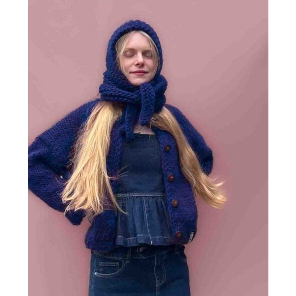 PANAPUFA Balaclava Kapuze Merinowolle Handgestrickte
