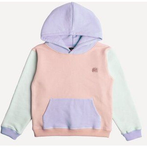 Trendsplant Kid's Color Block Hoodie Pale Pink