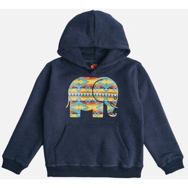 Kid's Navajo Organic Hoodie Trendsplant Blue