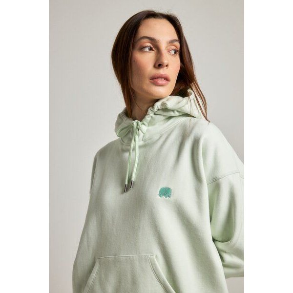 Trendsplant Women's Organic Essential Oversized Hoodie Mint Green
