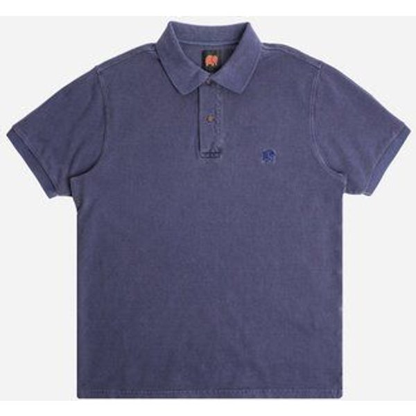 Trendsplant Organic Pigment Dyed Polo Shirt Beacon Blue