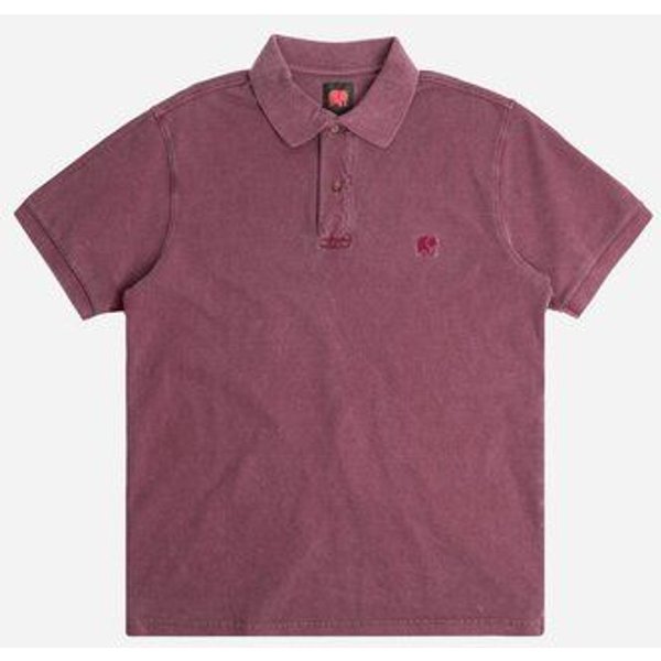Trendsplant Organic Pigment Dyed Polo Shirt Zinfandel