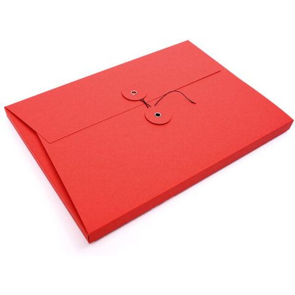 tyyp Dokumentenmappe A4 mit Schnurverschluss – Recyclingpappe – handmade in Germany