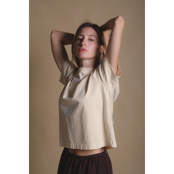 Trendsplant Women's Essential Garment T-Shirt Pearled Ivory