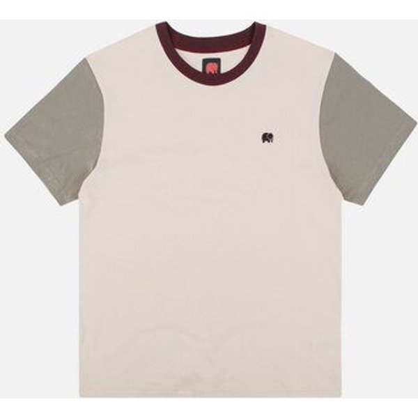 Trendsplant Color Block T-Shirt Pale Glow/Iron Veil