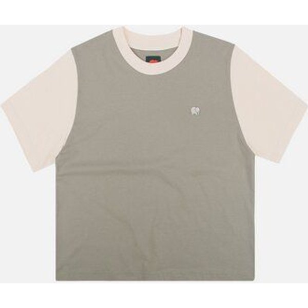 Trendsplant Women's Color Block T-Shirt Iron Veil
