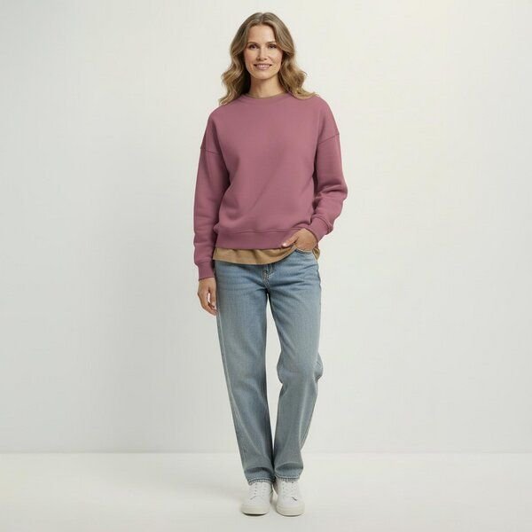 YTWOO Damen Basic Sweatshirt