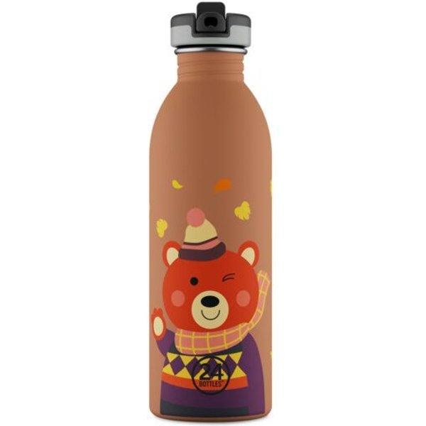 24bottles 0,5l Kids Edelstahl Trinkflasche mit Sportverschluss