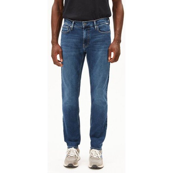 ARMEDANGELS IAAN Herren Slim Jeans recycelter Baumwoll Mix Comfort Stretch