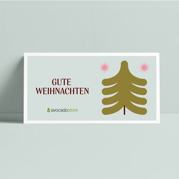 Avocado Store Wunschbetrag Gutschein als druckfähige PDF per E-Mail ab 10€ - Gute Weihnachten