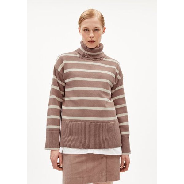 ARMEDANGELS CHANAA STRIPES Damen Pullover Loose Fit aus Bio-Baumwolle