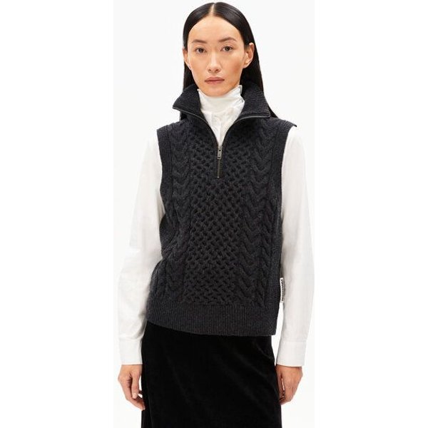 ARMEDANGELS OLAIAAS CABLE Damen Stricktop Relaxed Fit aus Bio-Woll Mix