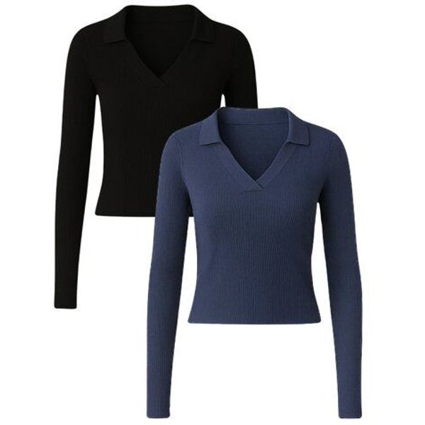 GORG 2er Set Damen Bluse – Bio-Baumwolle & superweiches Modal