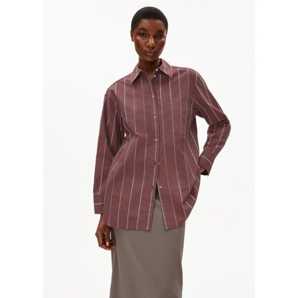 ARMEDANGELS HALIAA STRIPED Damen Bluse aus Bio-Baumwolle
