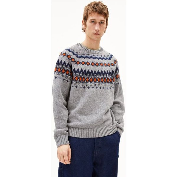 ARMEDANGELS KAALLA FAIR ISLE Herren Pullover aus recyclem Bio-Woll Mix