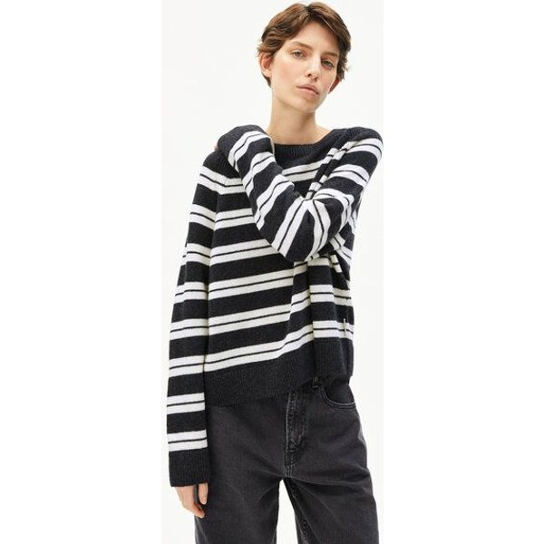 ARMEDANGELS LILIRIAA FINE STRIPES Damen Pullover aus Bio-Woll Mix