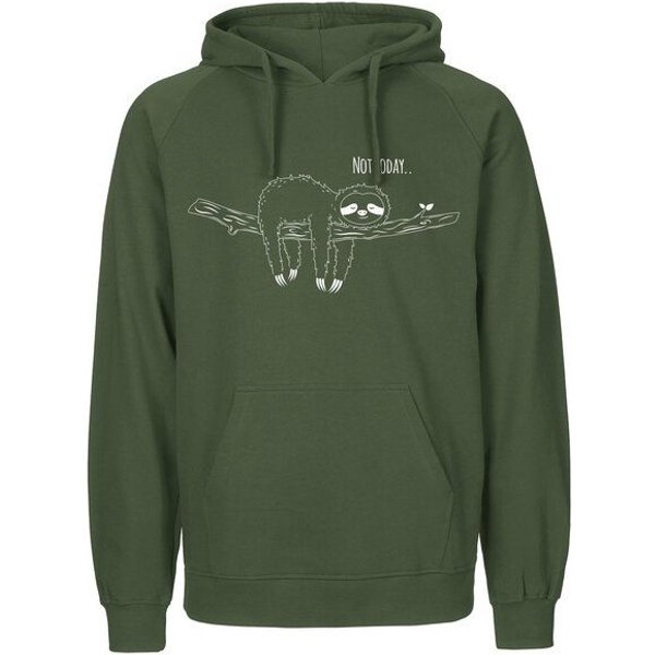 HANDGEDRUCKT "Not Today..." Männer Hoody Neutral