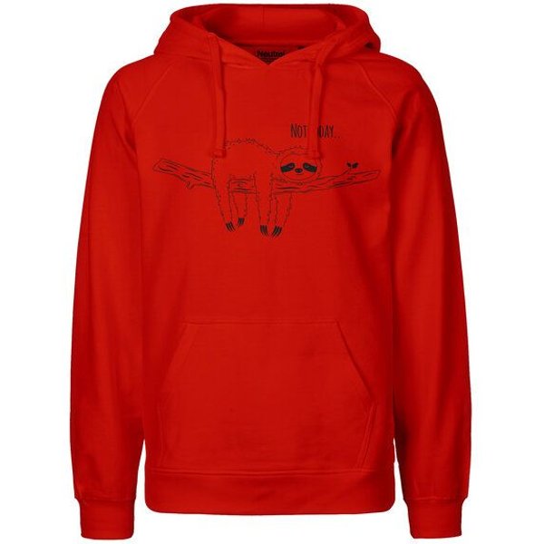 HANDGEDRUCKT "Not Today..." Männer Hoody Neutral