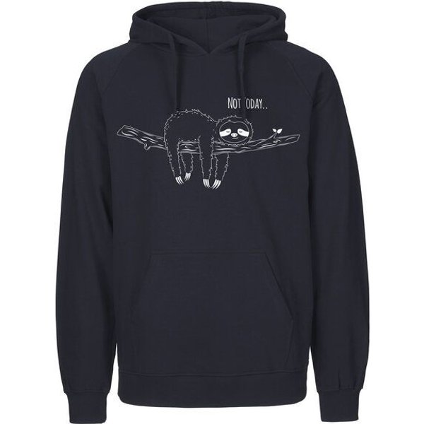 HANDGEDRUCKT "Not Today..." Männer Hoody Neutral