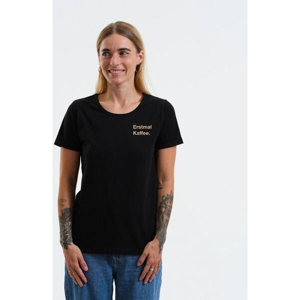 GARY MASH Shirt Taylor Erstmal Kaffee. aus Biobaumwolle