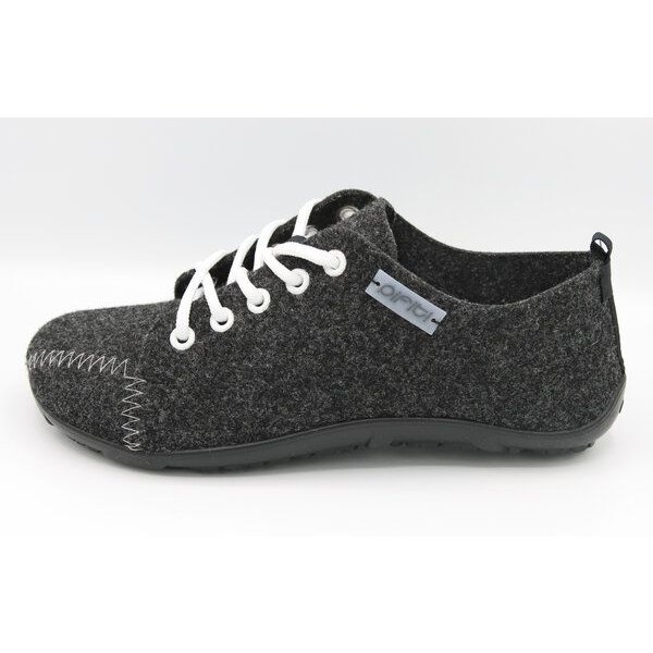 Sneaker all day mit Barfußgefühl pifit! aus hochwertigem Wollfilz anthrazit, 32000-0