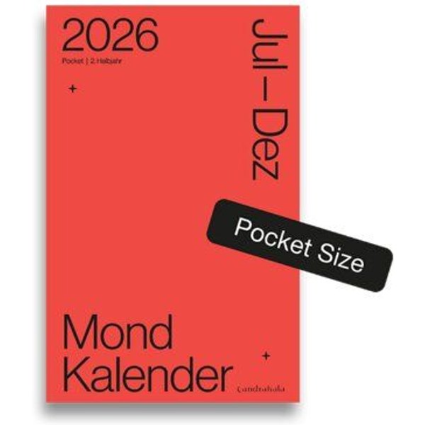 Candrakala Mondkalender 2026 Pocket 2. Halbjahr