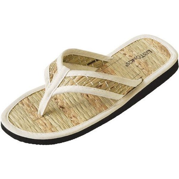 Les Tôngs Flip Flops OCEAN-V -offene Zimtlatschen aus Seegras - vegane Zimtsohle