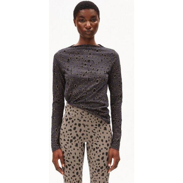 ARMEDANGELS LEO Damen Longsleeve aus Bio-Baumwolle mit Leo-Print