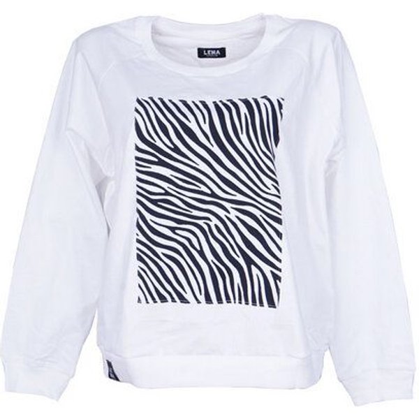 Lena Schokolade Sweater weiß Zebra aus Bio-Baumwolle
