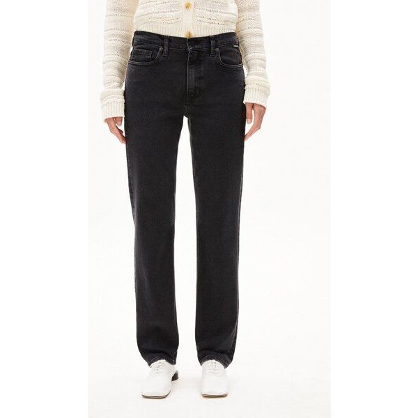 ARMEDANGELS CARENAA Damen Straight Jeans recycelter Baumwoll Mix Comfort Stretch