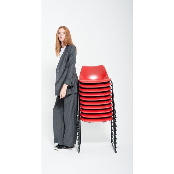 Yuna Miray Lang geschnittener Blazer/Jacke mit Manschette "Blazer Yuna" schwarz und anthrazit
