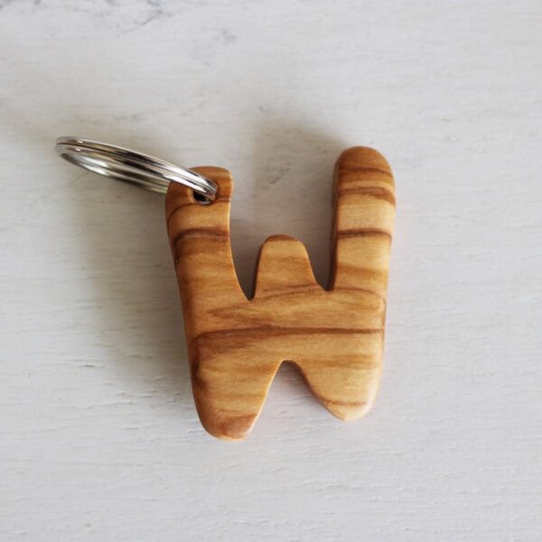 Mitienda Shop Schlüsselanhänger aus Holz Buchstaben A-Z | Holz Anhänger