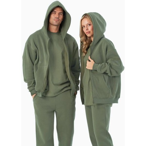 ORGANICATION JENNA | Essentials Travel Unisex Full Zip-Hoodie aus Bio-Baumwolle und recyceltem Polyester
