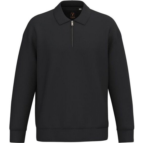 YTWOO Unisex-Sweatshirt mit Zipper und Polokragen