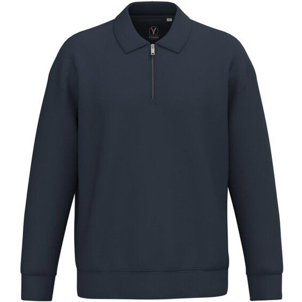 YTWOO Unisex-Sweatshirt mit Zipper und Polokragen