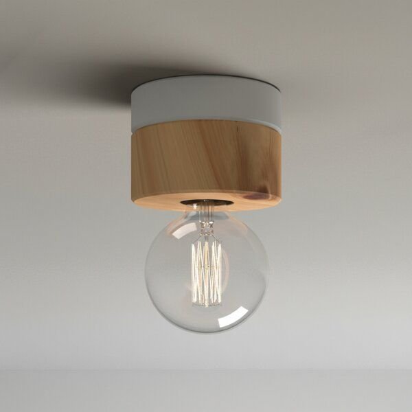 ALMUT von Wildheim Deckenlampe Zirbenholz angesagte Pastelltöne Zirbenlampe handgemacht