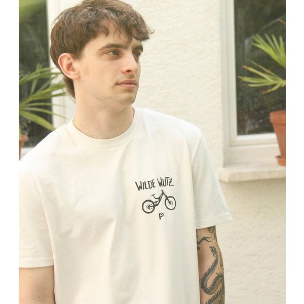 päfjes MTB Fahrrad T-Shirt | Wilde Wutz Tiermotiv Shirt | Geschenk für Downhill |Siebdruck | Fair Wear Baumwolle | Fullfacehelm Fully |
